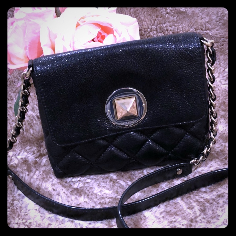 Beautiful black crossbody quilted Kate Spade ♠️